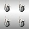 Service Caster 4 Inch 316SS Thermoplastic Rubber Swivel 10mm Stem Caster Set Lock Brake SCC SCC-SS316TSTTL20S414-TPRB-M1015-4 - alternate 1